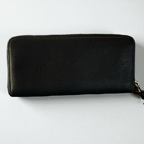 Coach X Disney Minnie Mouse Accordion Zip Wallet Black Leather Limited Edition - Picture 2 of 7